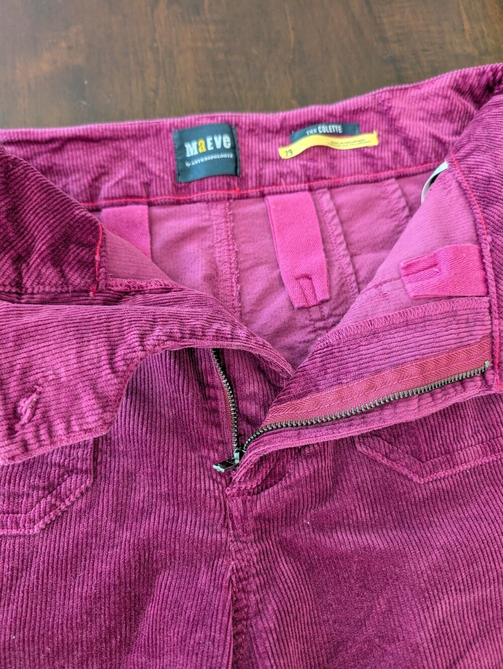 Maeve Colette Wide Leg Corduroy Pants - Picture 5 of 10